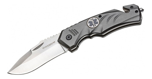 Navaja Cortaplumas Magnum Boker Rescate Gris Paramedicos