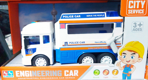 Camion Policia Juguete Niños Navidad Envio Gratis
