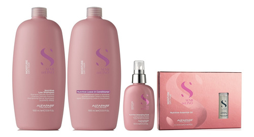 Shampoo 1000ml + Acondic+ Spray + Ampollas Alfaparf Moisture