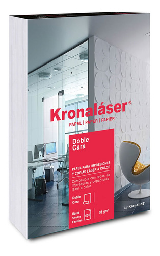 Papel Laser Kronaline Id150 Carta 500h 90g Imp. Copias