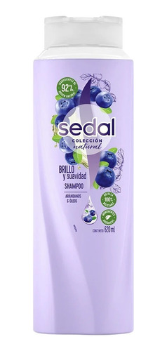 2 Pzs Sedal Arandanos Shampoo Brillo Y Suavidad 620ml