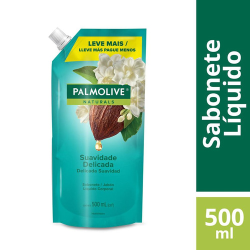 Sabonete Líquido Palmolive Naturals Suavidade delicada 500ml Refil