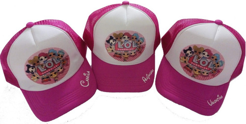  Gorras Lol Surprise Personalizadas Niños Fiestas Eventos 