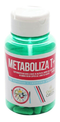 Metabolizat+ Original Green 60 Cápsulas Reduce Colesterol 