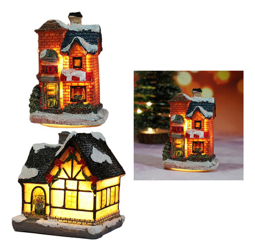 Light Up Christmas Snow House Led Village Dollhouse