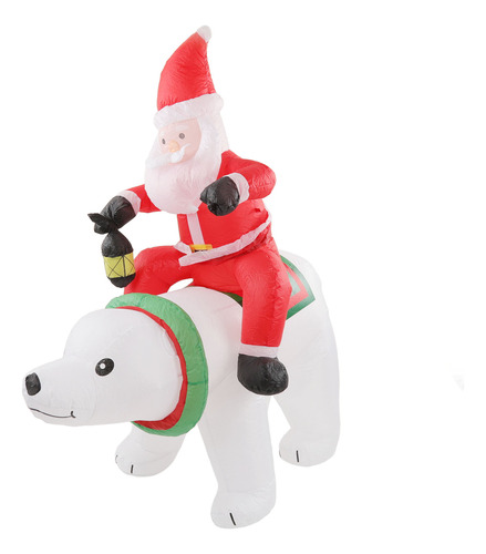 Oso Inflable De Papá Noel Para Decoración Al Aire Libre De N