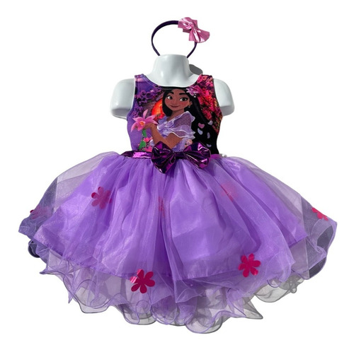 Vestido Disfraz Princesas Fiesta Niña Compatible Isabela Encanto