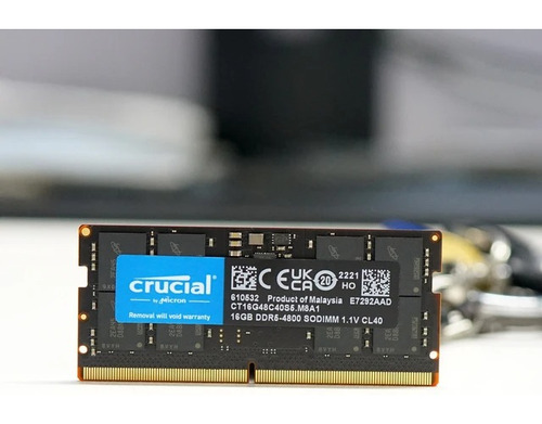 Memoria Ram Para Notebook Ddr5 32gb (2x16gb) 5200mhz Crucial