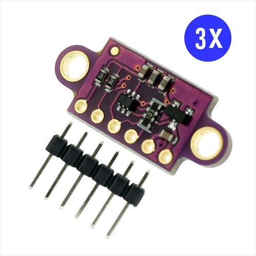 Pack 3 Modulo Vl53l0x Sensor Distancia Laser Vl53l0 Arduino