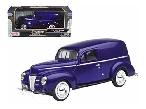 Modelo Diecast Ford Sedan 1940 Púrpura