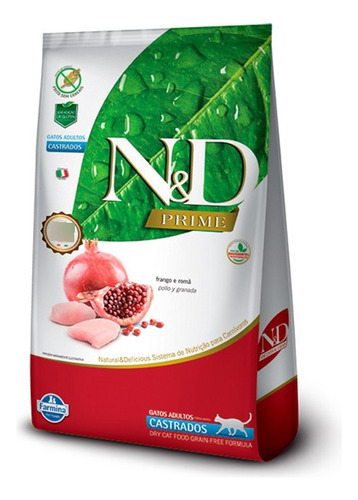 N&d Prime Grain Free Gato Castrado 1,5kg