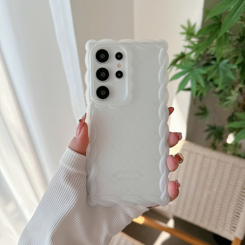 Funda Para Samsung Galaxy A06/a16/s24 Fe, Brillo Metálico Mate Y Marco Retorcido, Silicona Suave Que Absorbe Los Golpes