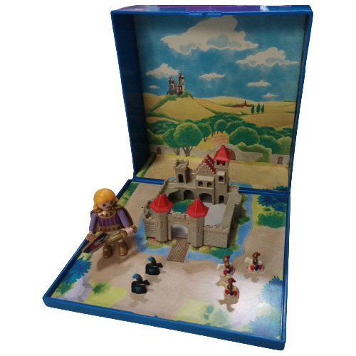 Playmobil 4333 Micro Set Caballeros Castillo Caballos Iman