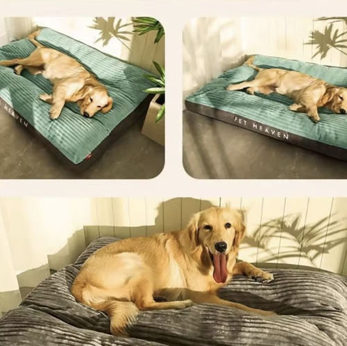 Cama Colchon Premium Con Cierre Mascotas Perros Xxl 120 Cms