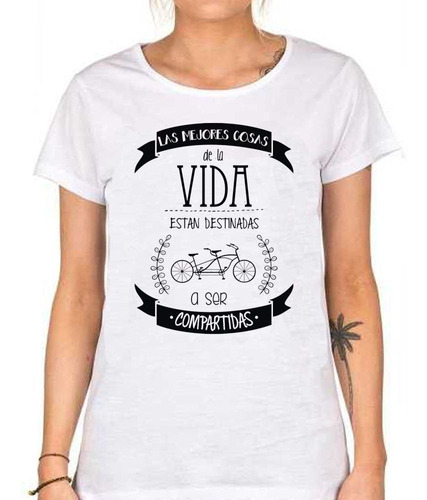 Remera De Mujer Frase Las Mejores Cosas De La Vida