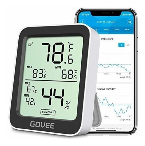 Monitor De Temperatura Y Humedad Inalambrico Govee