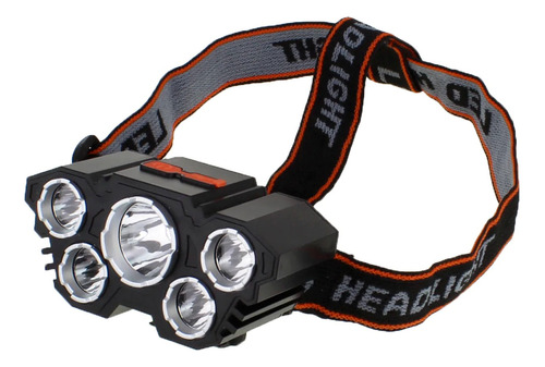 Linterna Para Casco Cabeza Super Potente 5led Superbrillante