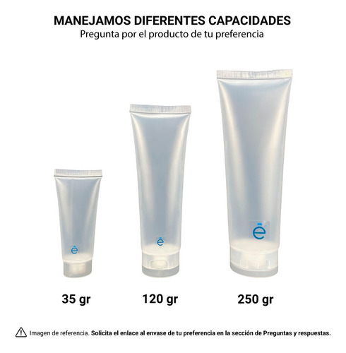 Envase Tubo Depresible 120 Ml Botella Recta Fliptop 5pz