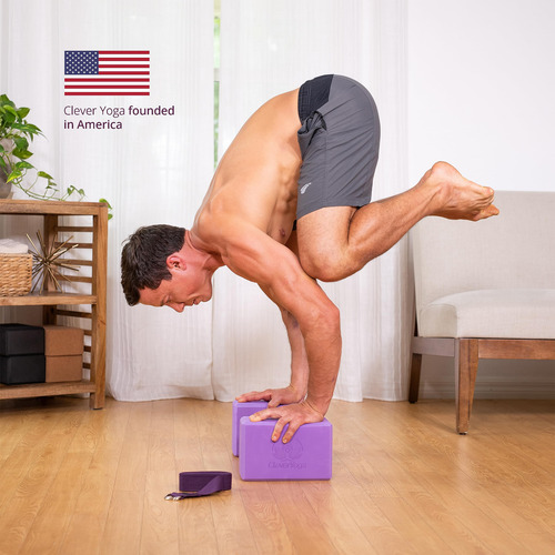 Yoga Blocks And Strap Set 2 Pack Yoga Blocks Light Weight Hi