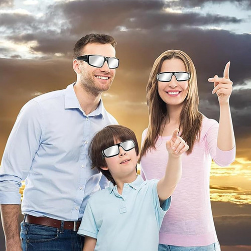 Gafas De Eclipse Solar Aprobadas, 2 Piezas, Iso 12312-2:2015