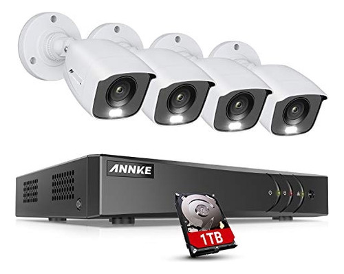 Annke 8ch 1080p Sistema De Cámara Cctv De Visión Nocturna A 