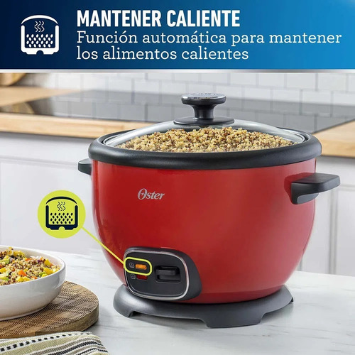 Olla Arrocera Multiusos Oster Roja Ckstrc5731r 1.8 Lts