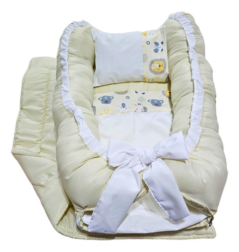 Nidito Para Bebe + Almohada + Funda + Sabana + Acolchado
