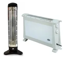 Comprar Calefactor Convector Eléctrico Panel Estufa + Estufa Cuarzo