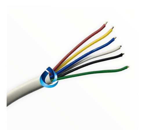 Pack 5 Metros Cable Multipar Telefonico 24awg 6 Conductores 