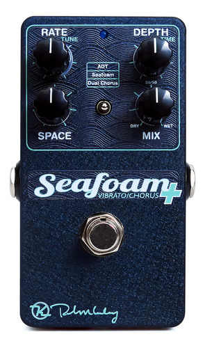 Keeley Seafoam Plus Vibrato Chorus - Pedal De Efectos De Co. Color Azul / Patchwork