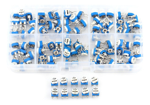Para 100 Unidades, 10 Valores, 500 Ohmios-1 M Ohm,