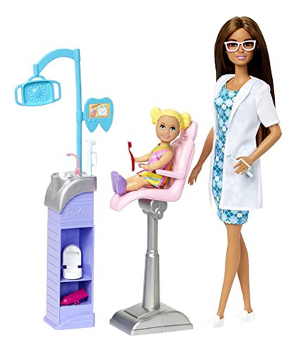 Barbie  Careers Muñeca Dentista Y Juego Con Accesorios, Jueg