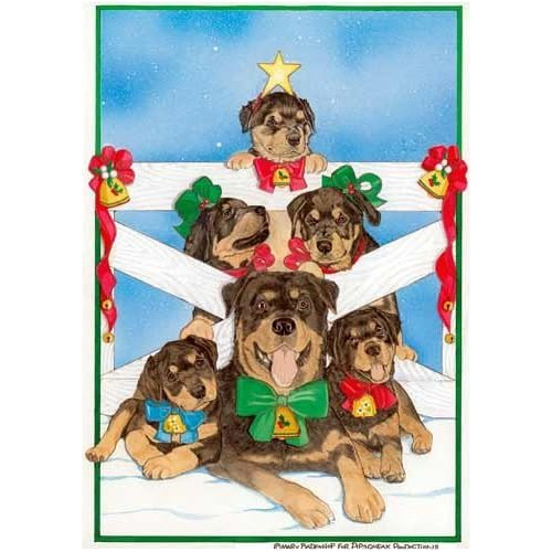 Tarjetas De Navidad Rottweiler Family Tree