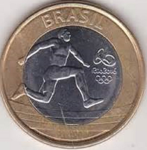 Moneda De Brasil 1 Real 2014 - Atletismo - Soberbia- Cod 005