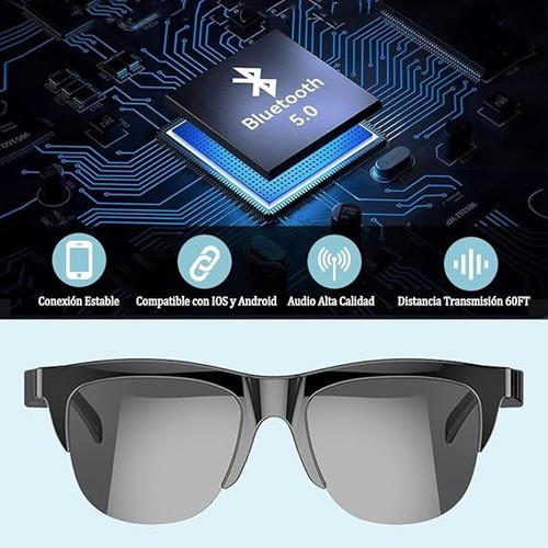 Lentes Gafas Inalámbricas Inteligentes Bluetooth Touch