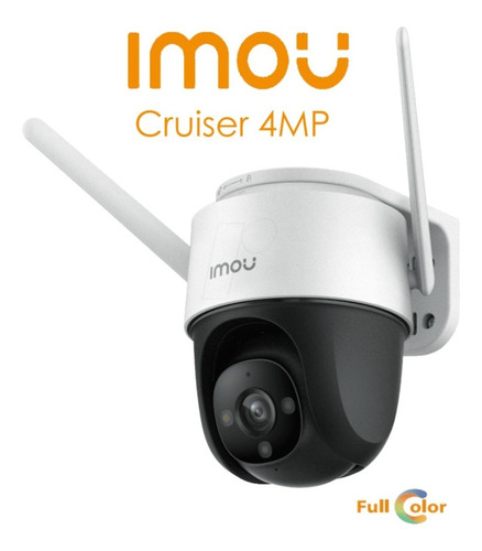 IMOU Cruiser IPC-S42FN-D, Cámara De Seguridad Wifi 4mp 2K, 360° PT, Visión nocturna Full color, Audio Bidireccional, Detección seguimiento y disuación, IP66 Exterior