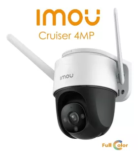 IMOU Cruiser IPC-S42FN-D, Cámara De Seguridad Wifi 4mp 2K, 360° PT, Visión nocturna Full color, Audio Bidireccional, Detección seguimiento y disuación, IP66 Exterior