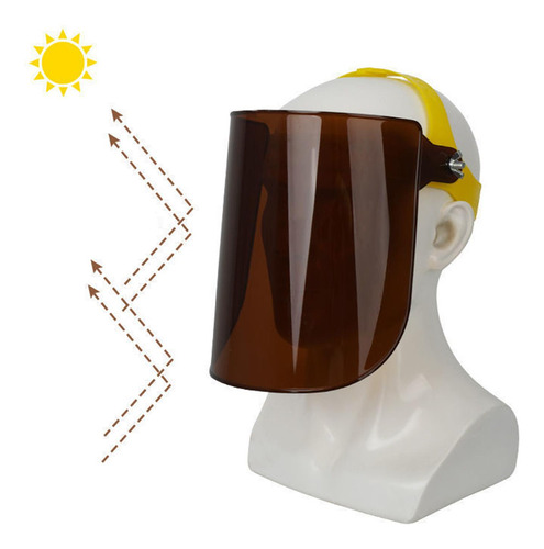 Accesorio Flexible De Protección Facial Diadema Marrón