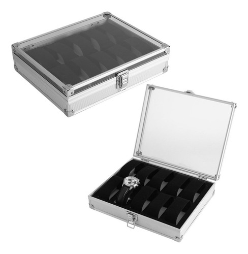 Caja De Almacenamiento Reloj Aleación De Aluminio