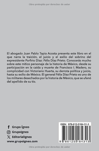 El Sobrino De Su Tio Felix Diaz (spanish Edition)