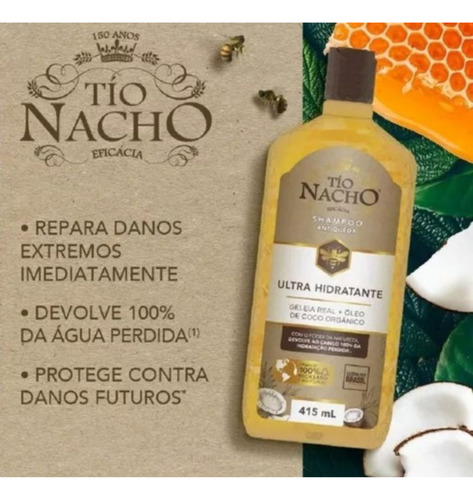 Tío Nacho Shampoo E Condicionador Ultra Hidratante 415ml