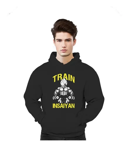 comprar Poleron Diseño Train Insaiyan Gym Anime Manga Gym Hombre