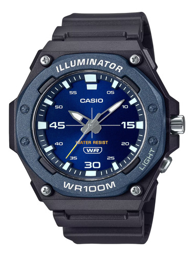 Reloj Casio Mw-620h-2av, Luz Led, Resistente Al Agua