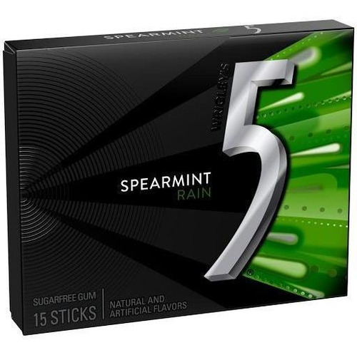 Goma De Mascar Five Spearmint Rain X15und