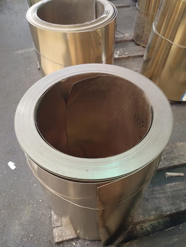Fleje De Latón Recocido De 0,60 Mm X 60 Cm Por 1 Metro Dorado