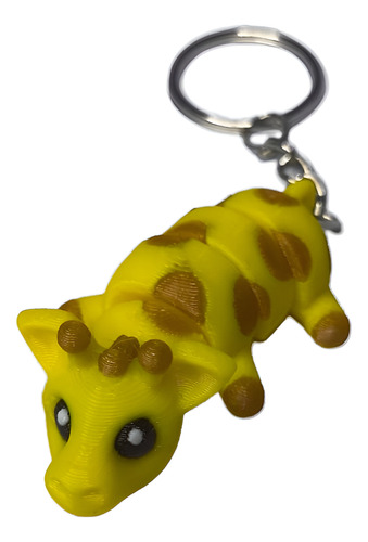 Llaveros Articulados 3d De Animalitos | Modelos Variado Amarillo Y Marron Claro