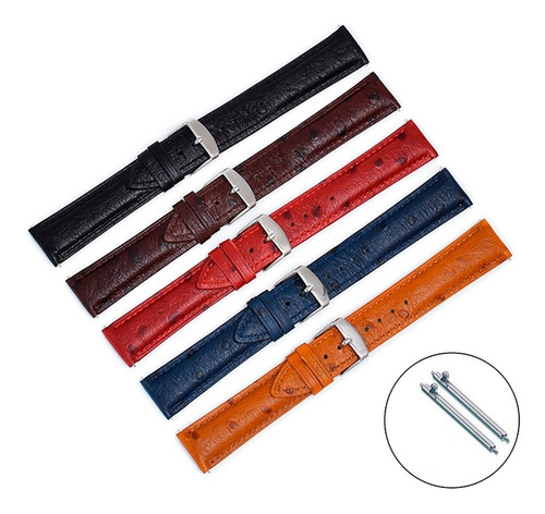 Correa D Piel De Avestruz Para Smartwatch Fossil Gen 6 42mm