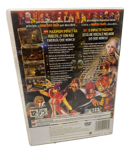 The King Of Fighters Maximum Impact 2 Com Capa E Pôster Ps2