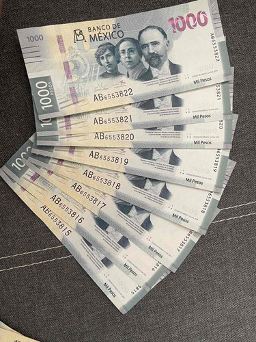 Nuevo Billete De 1000 Pesos Serie Ab 4 Piezas Disponibles