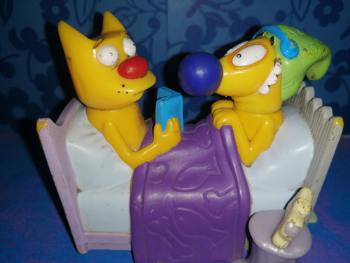 Figura Cat Dog 1999 Viacom Vintage Burger King Nickelodeon 